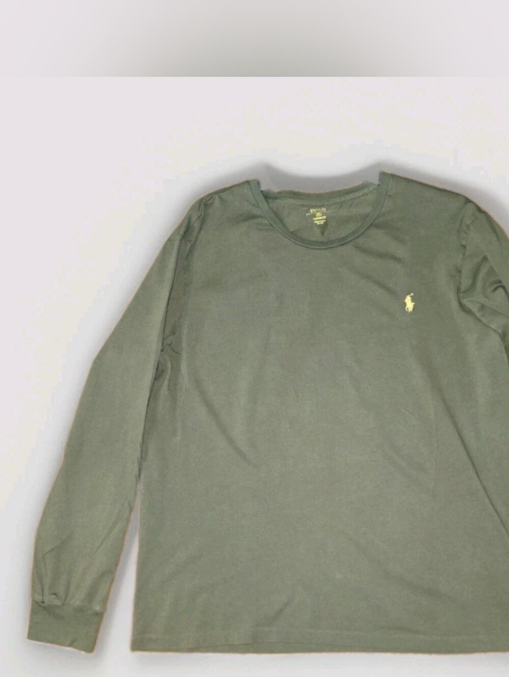 Polo Ralph Lauren Men’s XL Olive Green Custom Fit Long Sleeve